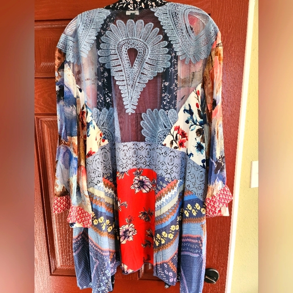 NWT John Mark kimono/topper, size 3X - Picture 3 of 9